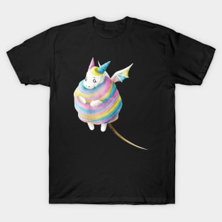 Kawaii Cotton Candy Dragon - Without Background T-Shirt